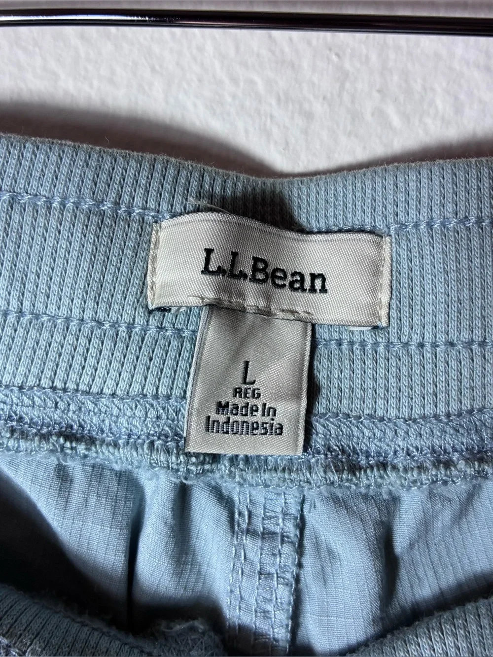 L.L.Bean Women’s Stretch Ripstop Pull-On Shorts Blue Size Large Outdoor 506768